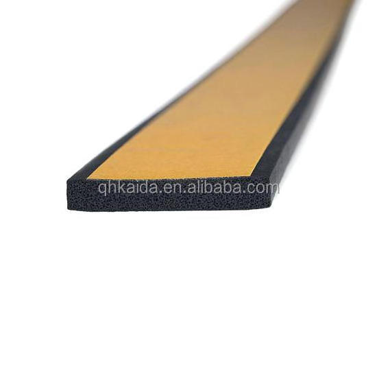 EPDM yellow self adhesive tape closed cell epdm adhesive sponge foam rubber seal strip