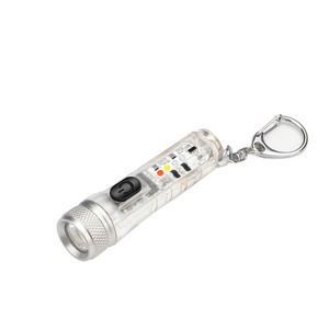 450LM 10W Multi-function Mini Keychain Torch USB Rechargeable EDC Tiny Mini Waterproof Magnetic LED Flashlight