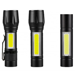 Waterproof Portable Pocket Zoom Mini Torch led Flash light USB Rechargeable Zoomable COB led Mini Flashlight With Clip