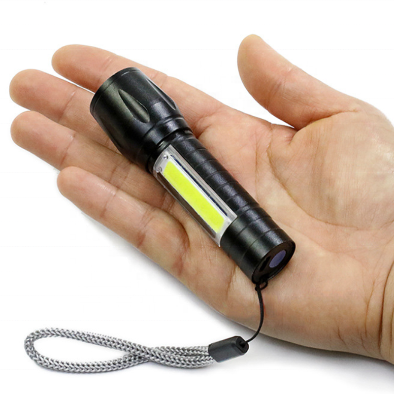 Hot sale 3w Q5 COB Emergency Linterna de led Pocket Mini Torch Lanterna USB Micro Rechargeable Dimmable Zoom Mini Flashlight