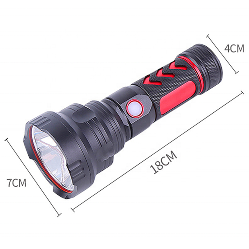 Super Bright Long beam Spotlight Powerful Flashlight, Outdoor Waterproof High Power Rechargeable Flash Light Led Flashlight