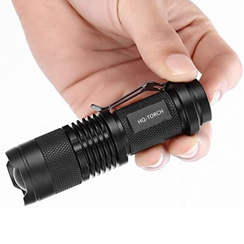 High Power Waterproof Q5 Dimmable Zoom Linterna de Led Pocket Light 3W Small Aluminum Alloy Mini led Flashlight For Camping