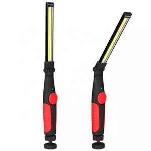 Rechargeable Foldable COB LED Wide Beam Stepless Dimming Work Flashlight Portable Waterproof Work Light With Magnet