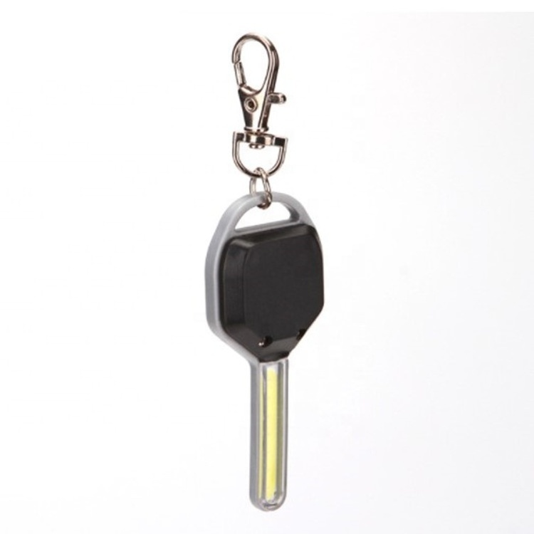 Wholesale Hot Sales Bulk 3W 100LM ABS Mini Key Ring Torch COB LED Flashlight Keychain For Promotion