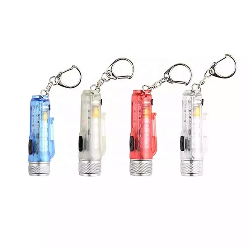 Hot Sale Mini Portable Keychain Flashlight 400lm Super Bright USB Rechargeable Magnetic Key Chain Torch Light For Key/Kids