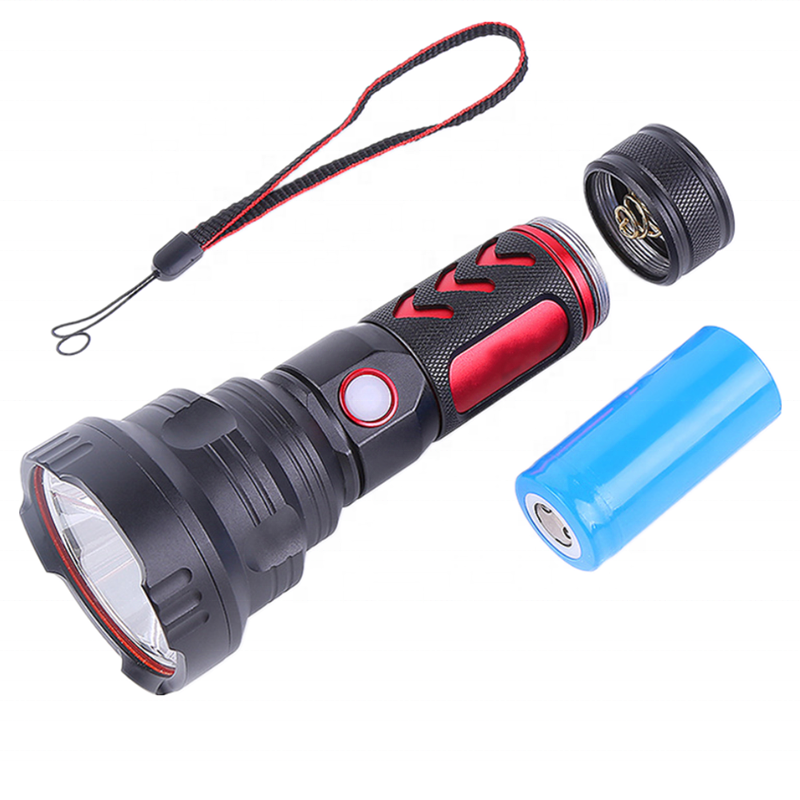 Super Bright Long beam Spotlight Powerful Flashlight, Outdoor Waterproof High Power Rechargeable Flash Light Led Flashlight