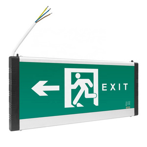 LED safety exit indicator light in Power outage LED evacuation indicator light is installed