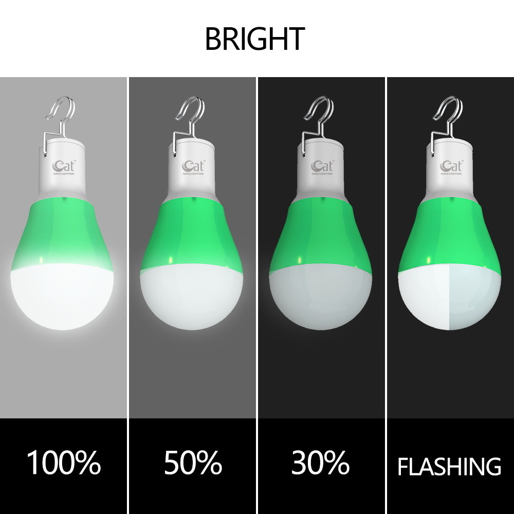 USB Port Rechargeable LED Bulb LED Emergency Bulb 50 Plastic White Lithium 90 Hanging FAT Portable Rechargeable Led Wd-8002s 5W