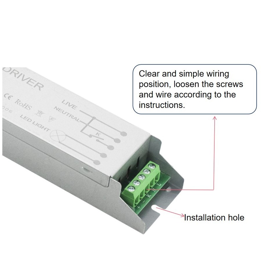 Full Power Output Emergency Power Supply For 5-20W LED Lights LED Emergency Tube Driver