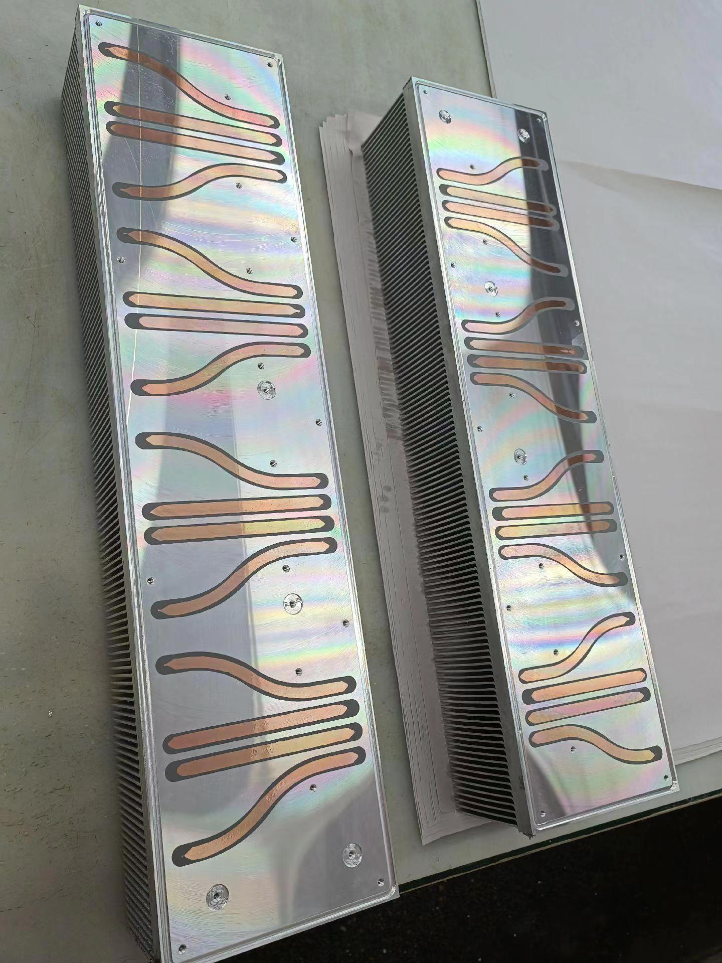 Custom Water Cooled Plate Brazing Tube Aluminum Heat Sink for Electric