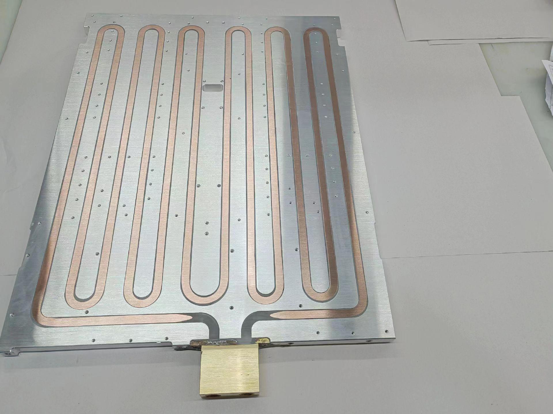 Custom Water Cooled Plate Brazing Tube Aluminum Heat Sink for Electric