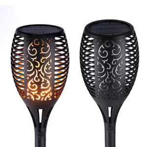 12 LED Solar Flame Flickering Tiki Garden Torch Night Lights Waterproof Solar Garden Lights for Outdoor Pathway Landscape Decor solar lights outdoor