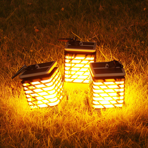 12 LED Solar Flame Flickering Tiki Torch Night Lights Outdoor Solar Flame Lights for Garden Landscape Pathway Decoration solar lights outdoor