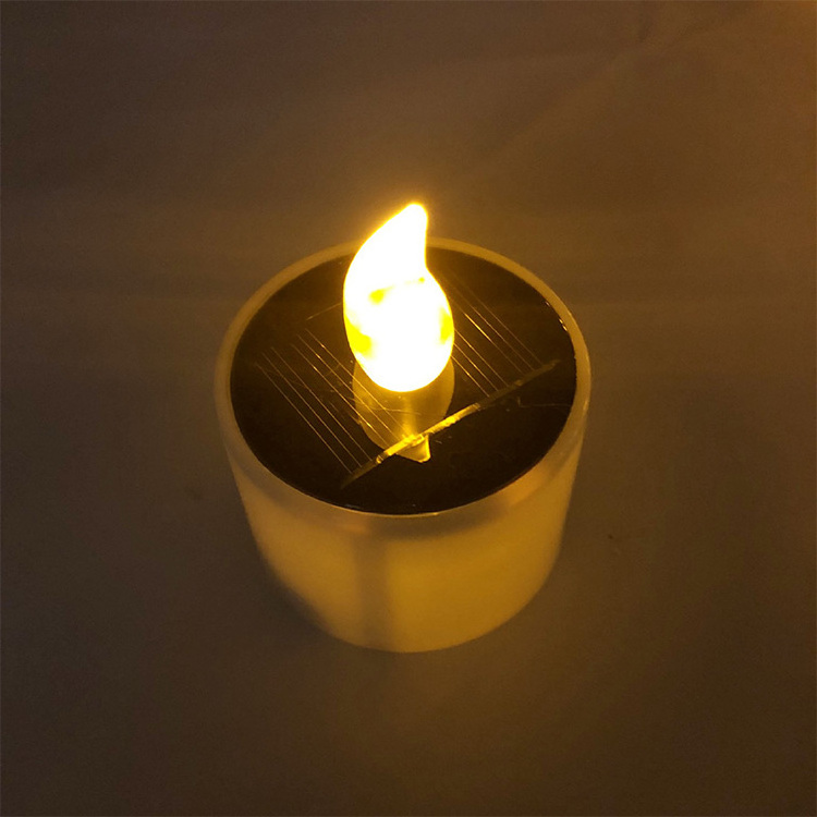 Wholesale Garden Lighting Outdoor Moving Flame Flickering LED Solar Candle Light for Wedding Party solar lights outdoor