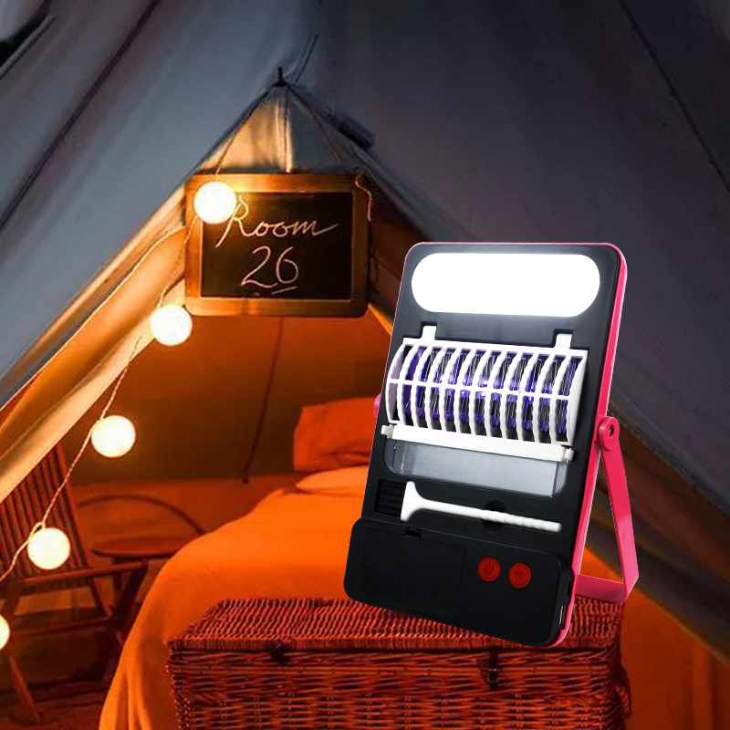 Outdoor Waterproof Solar Powered LED Mosquito Killer Lamp with USB Charging Emergency Lights