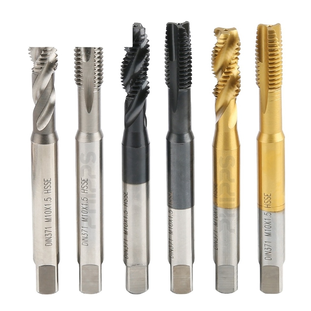 PANDA wholesale solid carbide taps DIN371 DIN376 M10*1.5 cutting straight spiral flute screw machine HSSE tap