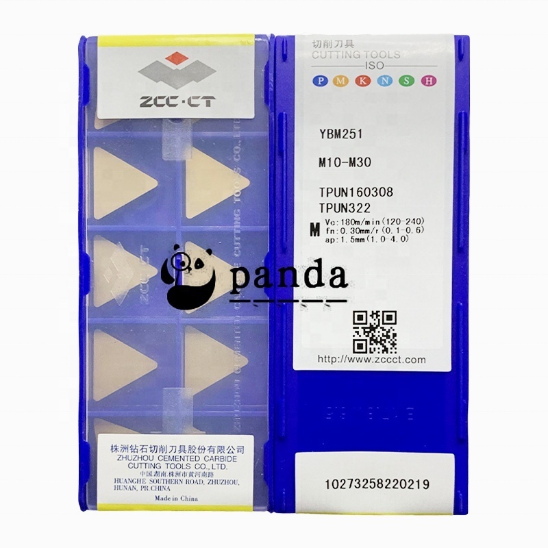 ZCC TPUN YBM251 TPUN160308 Carbide Inserts CNC Turning Tool Lathe Cutter Tools Popular cutting tools are abundant in stock