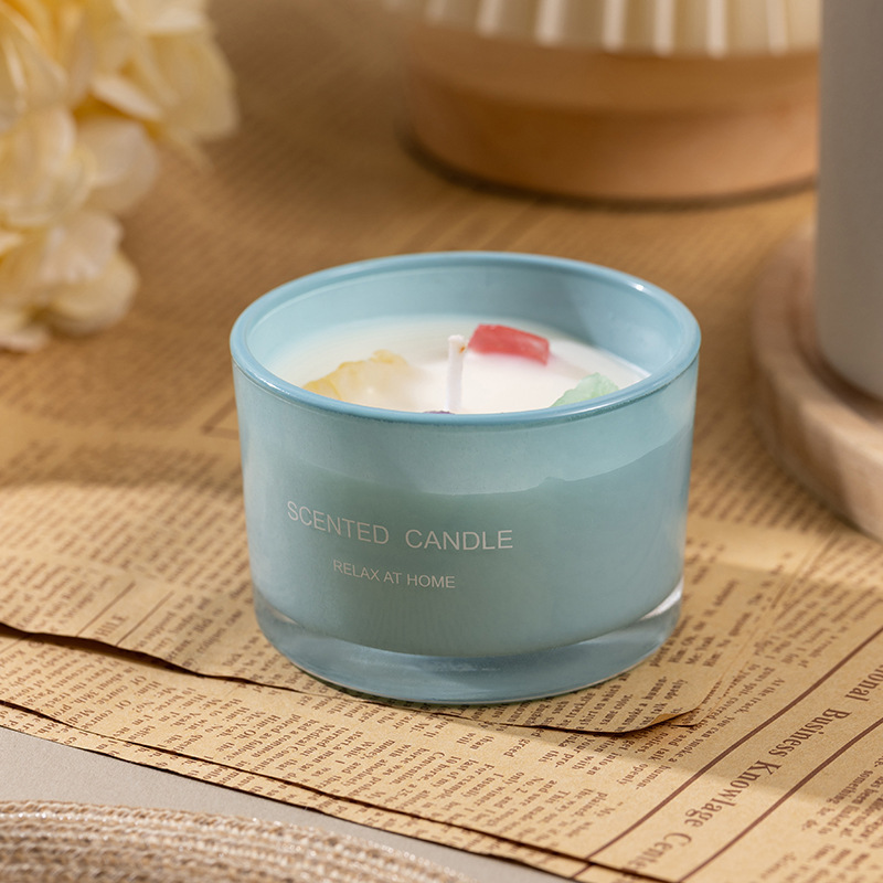 90g  customer scented candle with long time burning natural soy wax scented candle