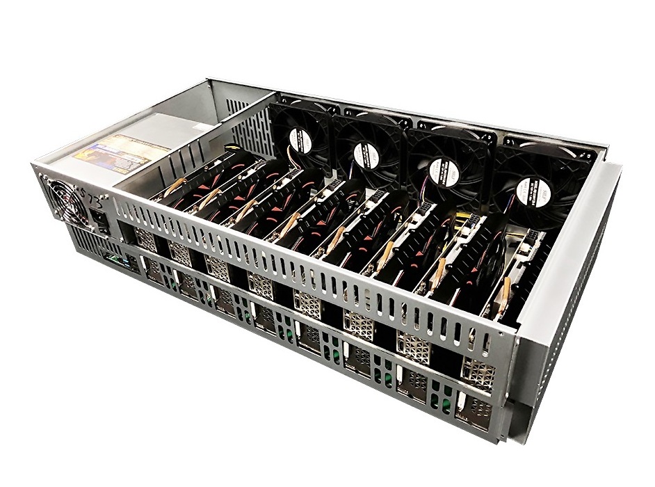 240MH/S Machine 8 gpu case motherboard serve B85 with 847 847 case 65mm 8gpu server 4u gpu case