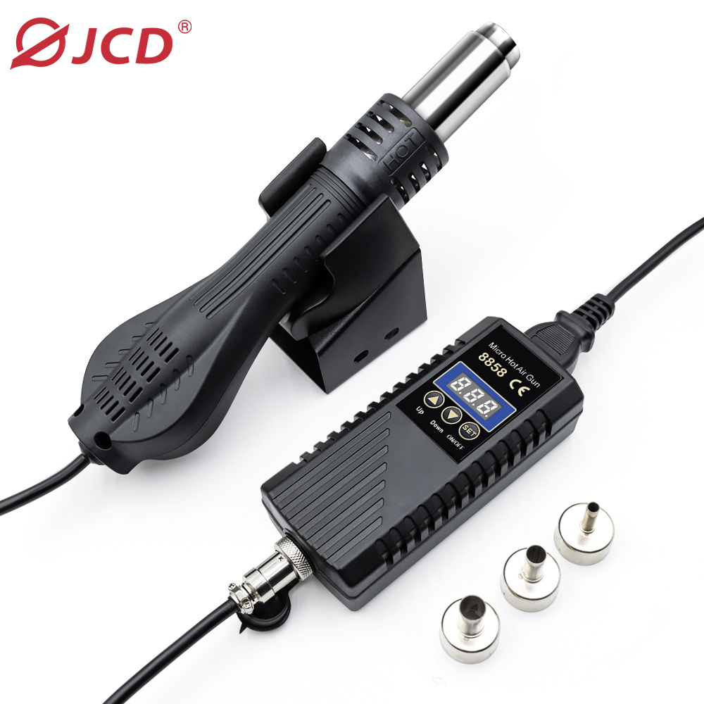 JCD Hot Air Gun 8858 Micro Rework Soldering Station LED Digital Hair Dryer for Soldering 700W Heat Gun Welding Repair Tools Pump