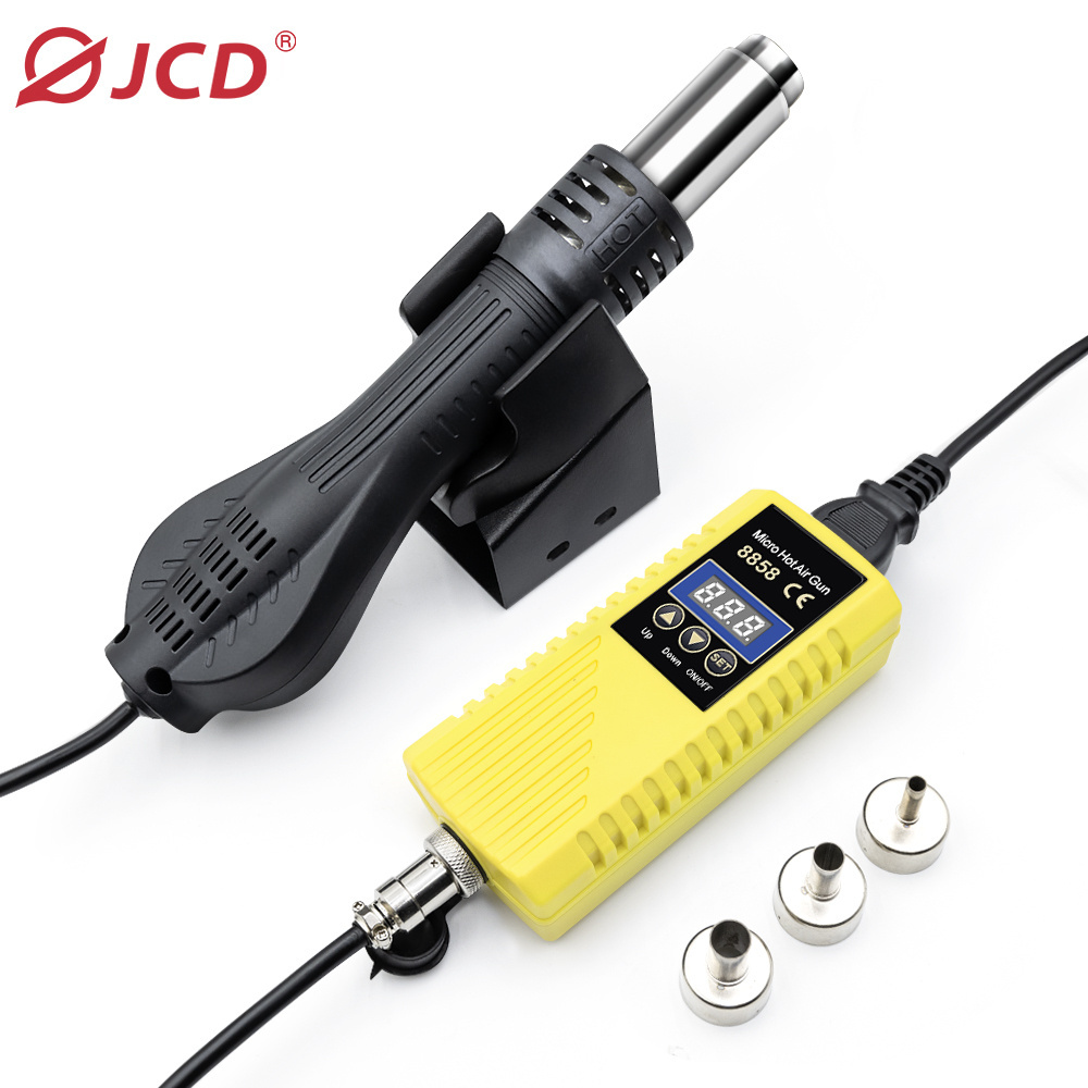 JCD Hot Air Gun 8858 Micro Rework Soldering Station LED Digital Hair Dryer for Soldering 700W Heat Gun Welding Repair Tools Pump