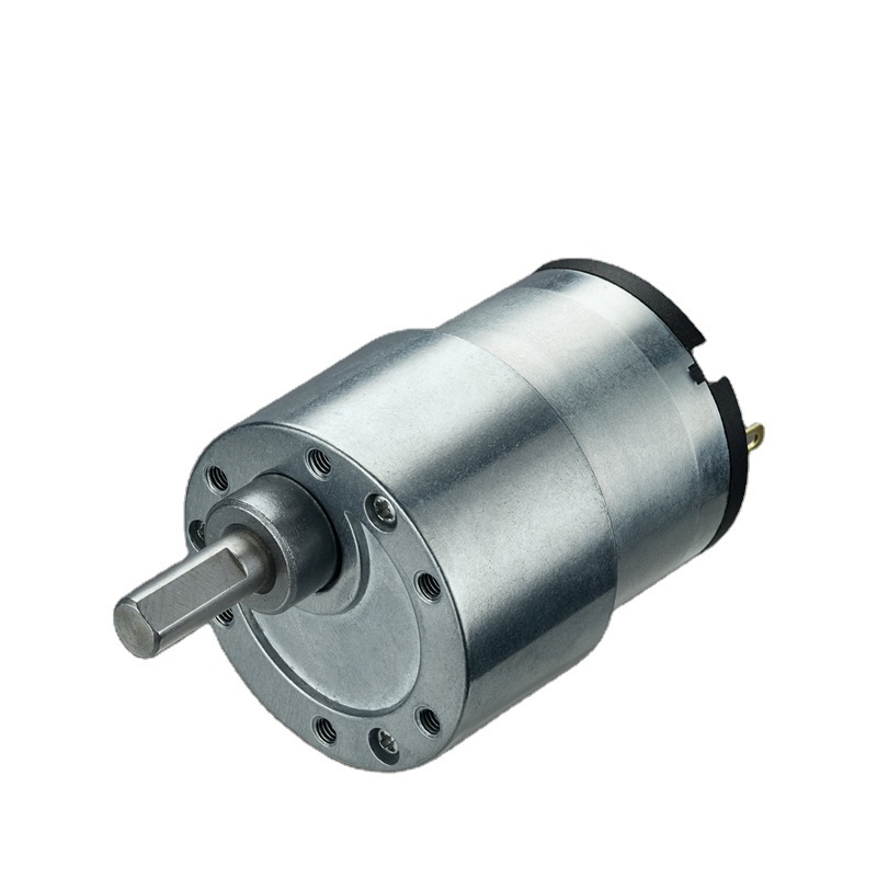 Custom Manufacturer Micro GM37 DC Gearbox Motor Permanent Magnet Brush 37mm 520 12V 24V DC Spur Gear Motor