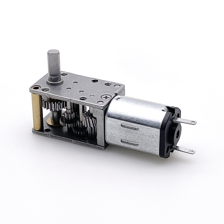 N20 mini motor reduction gearbox dc motor right angle worm gear motor with gearbox 12v