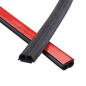 Factory direct sales B type door seal car door rubber seal car sound insulation back glue seal