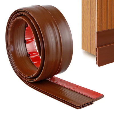 self adhesive door sealing Silicone strip Door Draft Stopper Sweep Weather door bottom rubber seal strip