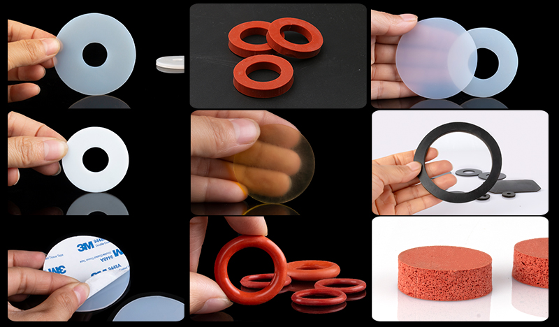 Wholesale Custom Ring  EPDM SBR NBR SILICONE FKM Molded Cutting Moulding Washer NBR Rubber Gasket for Industrial