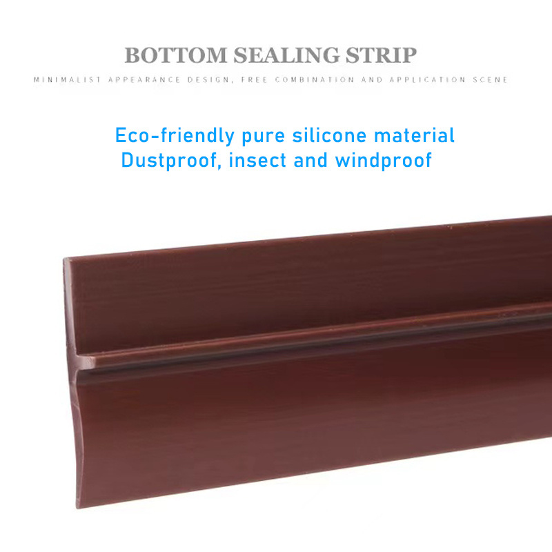 self adhesive silicone rubber door bottom seals door sweep draft guard blocke rubber sealing strip for bottom door