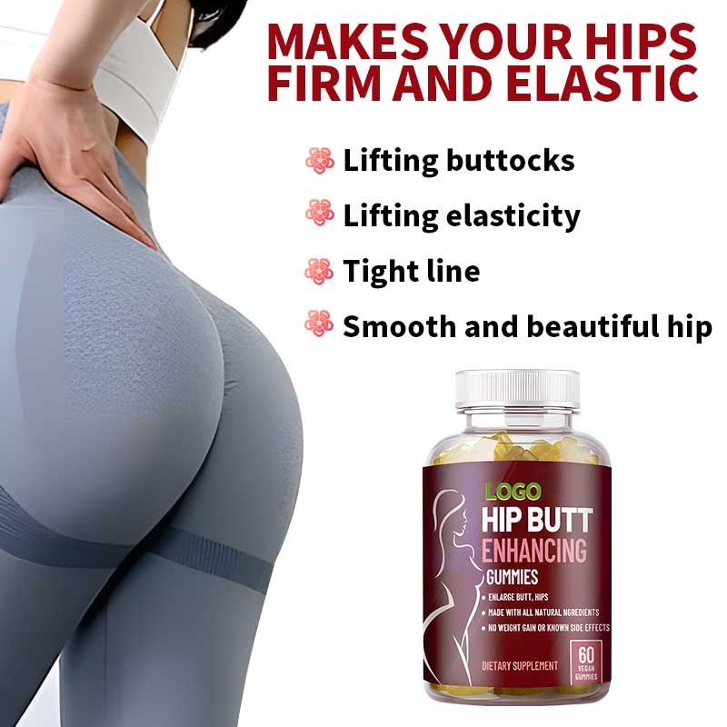 100% Herbal Based Natural Butt Hip Enhacing Gummies Dietary Supplement Butt Hip booster Gummies For Women