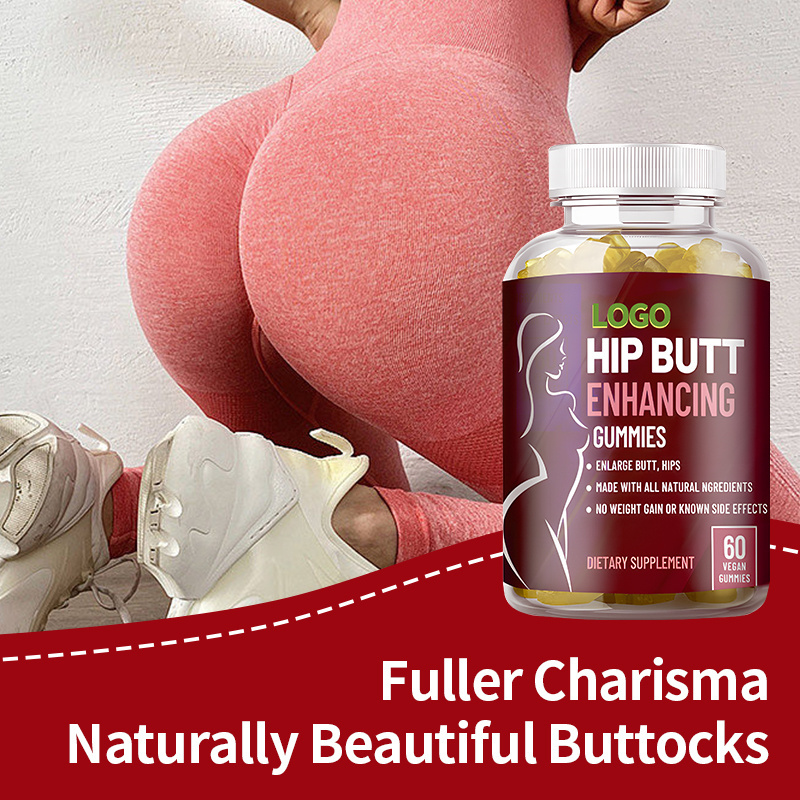 100% Herbal Based Natural Butt Hip Enhacing Gummies Dietary Supplement Butt Hip booster Gummies For Women