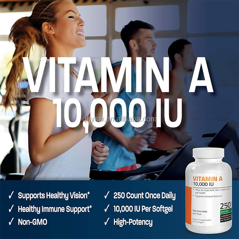 OEM ODM Private Label Multivitamin Capsules Multivitamin Capsules 10000 Iu Vitamin A softgel Support Immune System