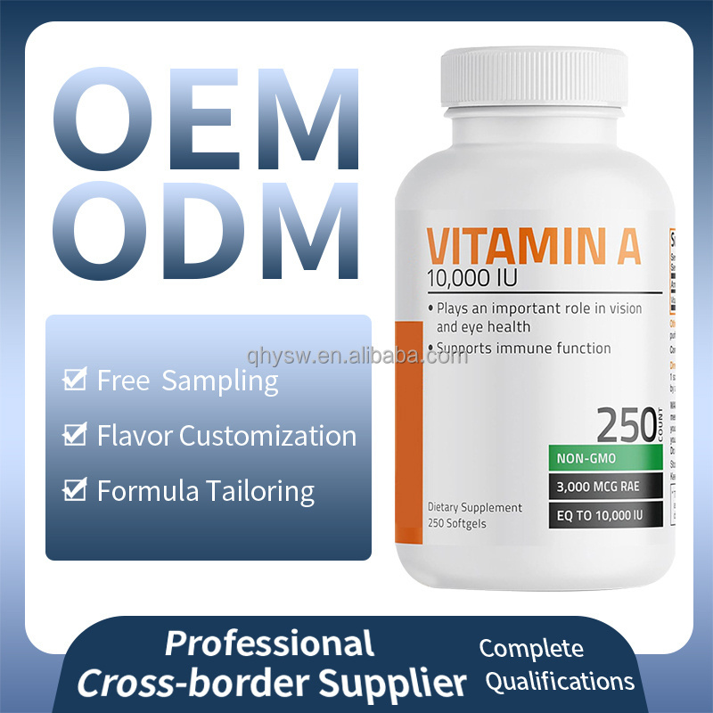 OEM ODM Private Label Multivitamin Capsules Multivitamin Capsules 10000 Iu Vitamin A softgel Support Immune System