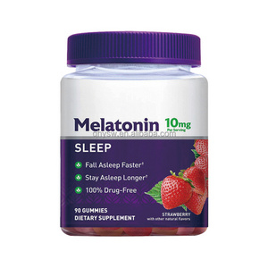 OEM ODM Sleep Fast Melatonin Gummies Promotes Relaxation Vitamin Dietary Supplement MLT Sleeping Deep Melatonin Gummy Candy