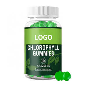 OEM ODM Natural Sugar Free Chlorophyll Gummies Energy Boost Immune Support Internal Deodorant Plant Chlorophyll Gummy Candy