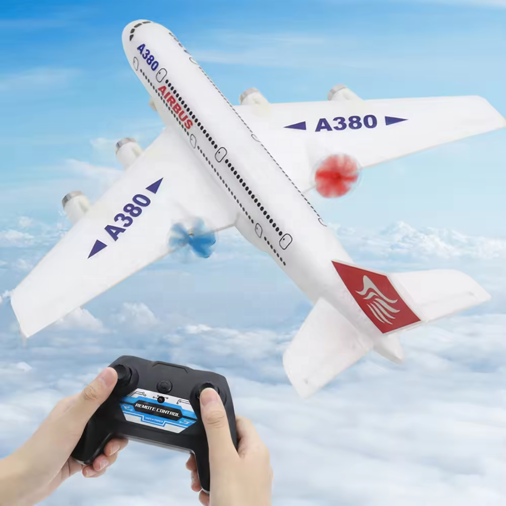 High Quality 2.4G Remote Control Plane 2.5CH EPP Durable foam Airplane RC Aircraft Plane for Kids Boys Girls Airbus A380 Model