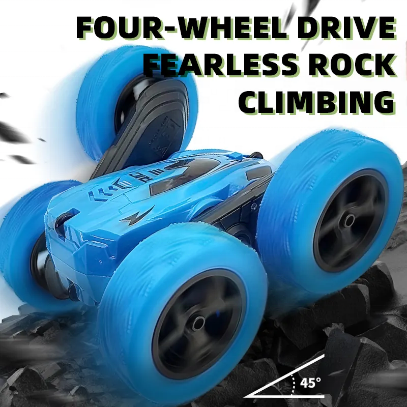 ToyHome 2023 hot selling high speed 4x4 off road rc drift car tumbling wheel drirving stunt rc car for kids adults