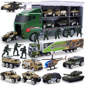 Toyhome Hot Sale Kid Pretend Play Police Station Set Army Vehicle Mini Battle Game Toys Die Cast Car Carrier Truck Toy