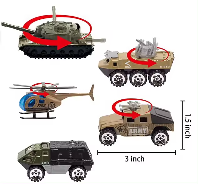 Toyhome Hot Sale Kid Pretend Play Police Station Set Army Vehicle Mini Battle Game Toys Die Cast Car Carrier Truck Toy