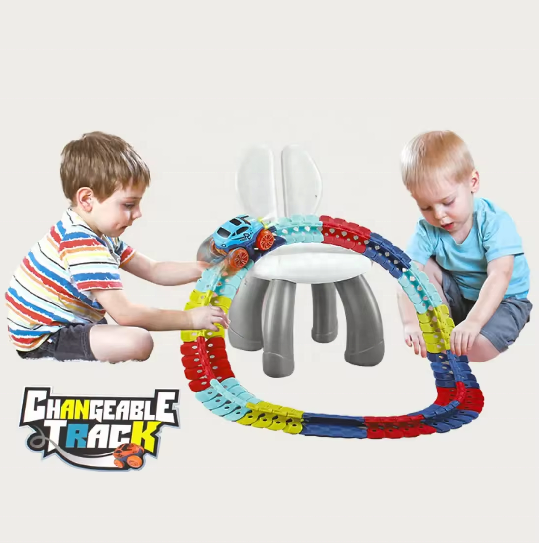 Toyhome Best Selling Electric Flexible Toy Car Track Train With Long Track Diy Assemble Race Track Toy Car For Kids