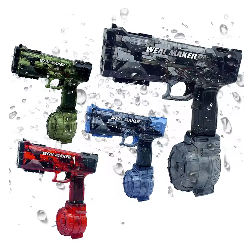 Hot Electric Continuous High-Speed Water Gun High-Capacity Water Storage Tank Glock Pistol Kids Summer Shooting Toy Outdoor Game