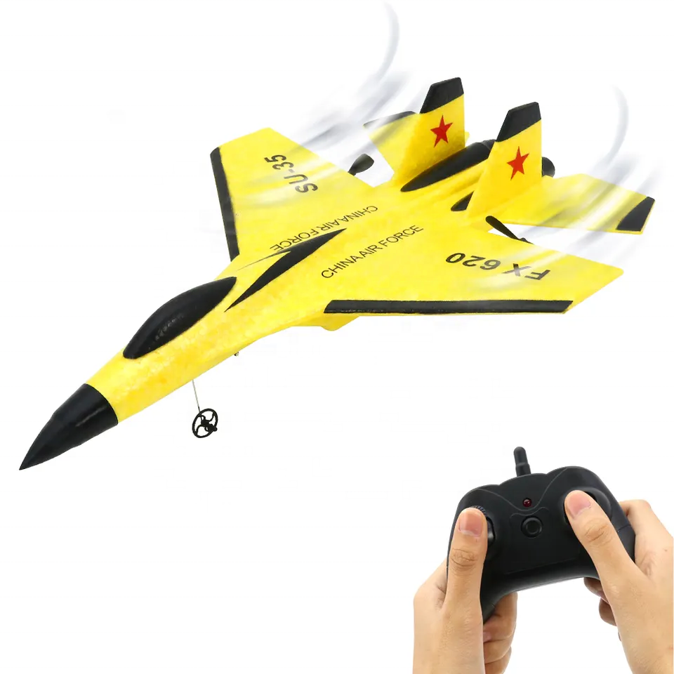 ToyHome Electric Epp Foam Fx620 Rc Jet Plane Outdoor Easy To Play Rc Plane Airplane Su35 2.4g Rc Plane For Kids Adults