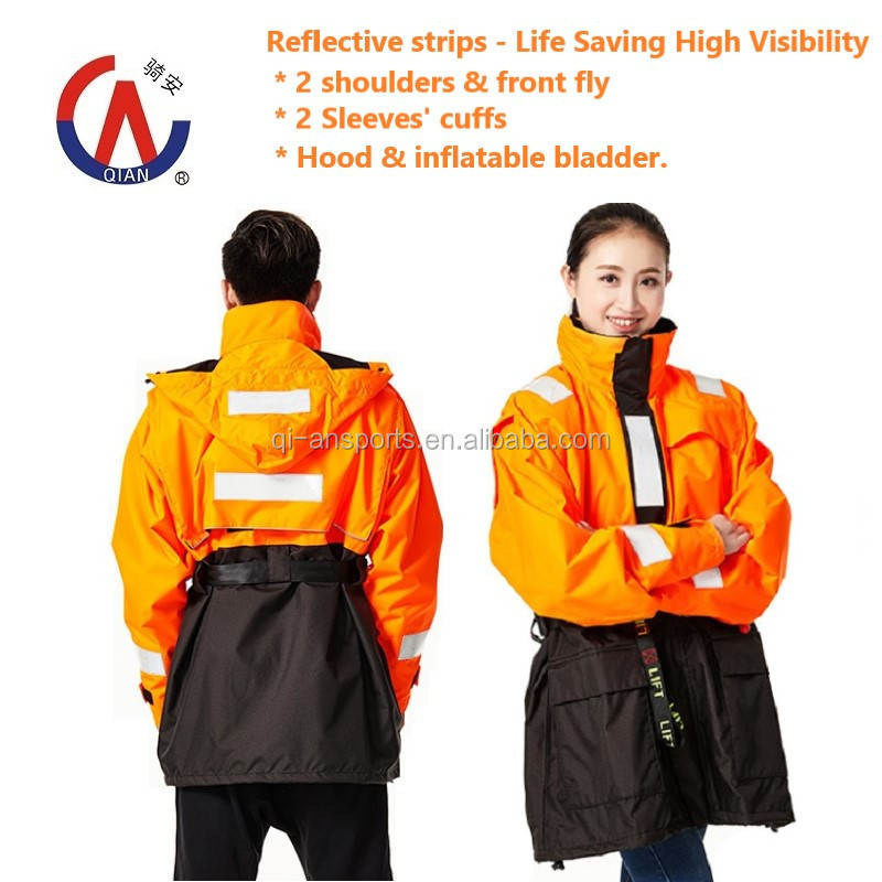 CE Approved Marine Inflatable Life Jacket Vest QA-9081 for sea shipping & fishing & boating & offshore water work security