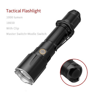 3500 lumen Ultra-high Tactical flashlight portability flashlight outdoor waterproof torch Rechargeable LED Flashlight