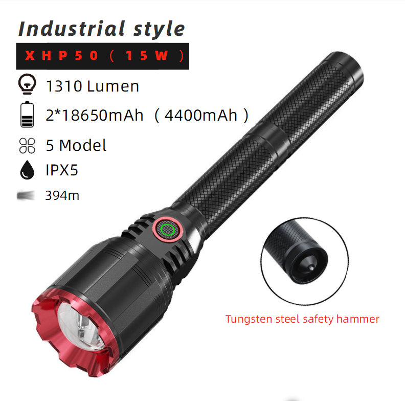 Led Lights 26650 Battery 3000 Lumen xhp50  Powerful Rechargeable xhp 70.2 Flashlight lamp powerful zoom torch