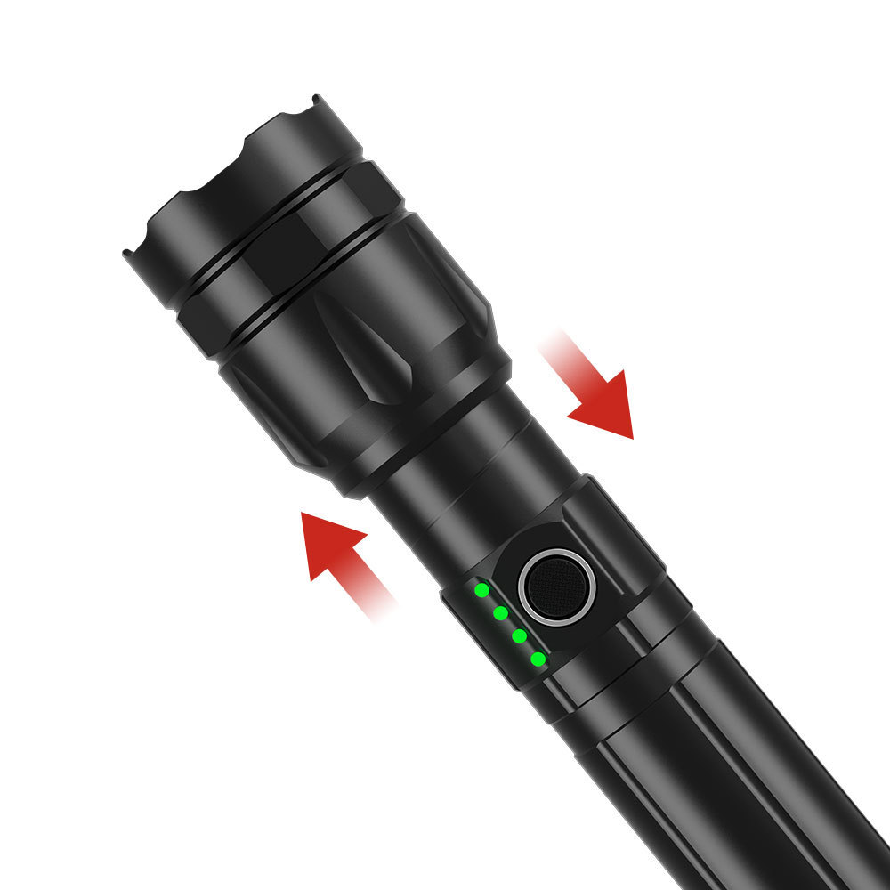 Zoom Flashlight 1000 lumen Focus Torch Light Long Range 1000 Meters Longe Portable Adjustable Torches