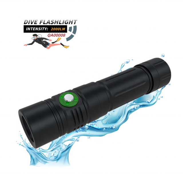 SST40 Professional IPX8 LED Diving recharge Flashlight 2000 Lumens Scuba Diving Torch Marine flashlight