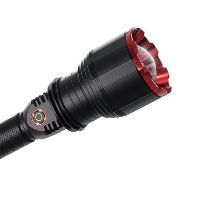 Ultra Bright 3000 Lumen 8400mAh Zoomable LED Torch Light Self Defensive Camping XHP70 Rechargeable Flashlight